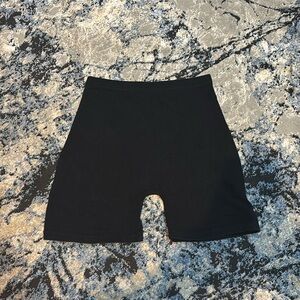 Black Cotton Brandy Melville Biker Shorts